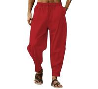 Pantaloni cargo neri Casual Pantaloni Con Tinta Unita A Righe Elastiche Lose Pantaloni Moda Pantaloni Pantaloni Pantaloni Da Jogging Laude Uomo, RD2, M