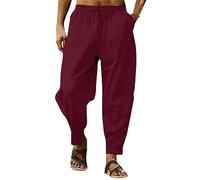 Pantaloni cargo neri Casual Pantaloni Con Tinta Unita A Righe Elastiche Lose Pantaloni Moda Pantaloni Pantaloni Pantaloni Da Jogging Laude Uomo, RD1, XL