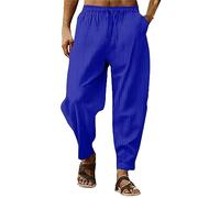 Pantaloni cargo neri Casual Pantaloni Con Tinta Unita A Righe Elastiche Lose Pantaloni Moda Pantaloni Pantaloni Pantaloni Da Jogging Laude Uomo, Bu2, S