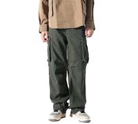 Pantaloni cargo Pantaloni da lavoro da uomo Primavera Nuovo Funzionale Gamba Larga American Street High Street Jeans Pantaloni Lunghi Allenamento Joggers Pantaloni della tuta per gli uomini, Grigio, S