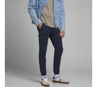 Jack & Jones Pantaloni slim cargo Uomo JJIPAUL JJFLAKE blu navy con fondo elasticizzato W30 L34