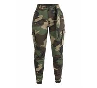 PANTALONI CARGO STILE MILITARE DA DONNA by MIL-TEC MIMETICI WOODLAND