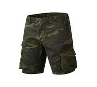 Pantaloni Cargo Tuta Plaid Camouflage Casual Sport Tasca Pulsante Grandi Dimensioni Pantaloncini Lavati Mens Nero Pantaloni Cargo, AG., 46