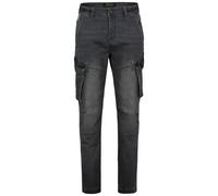 Pantaloni cargo uomo con tasche laterali e bottoni.