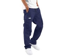 Pantaloni Cargo Uomo Estivi-Pantalone Estivo Uomo da Lavoro Leggeri Multitasche Pantaloni Elastico in Vita con Coulisse Taglie Grandi Tinta Unita Jogging Abbigliamento Uomo Estivo Trousers