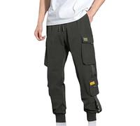 Pantaloni Cargo Uomo Larghi Eleganti Leggero Pantaloni Da Camminata Lavoro Baggy Sportivi Pantalone Tuta Tattici E Militari Slim Fit Pantalone Tasconato Jogging Con Tasche Laterali Cotone Cargo Pants