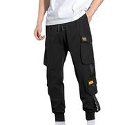 Pantaloni Cargo Uomo Larghi Eleganti Leggero Pantaloni Da Camminata Lavoro Baggy Sportivi Pantalone Tuta Tattici E Militari Slim Fit Pantalone Tasconato Jogging Con Tasche Laterali Cotone Cargo Pants
