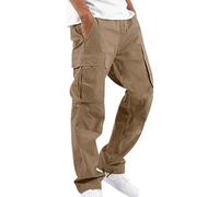 Pantaloni Cargo Uomo Tactical Cargo Pants Uomo Pantaloni da Lavoro Multitasche Tattici Lunghi Taglie Forti Uomo Cargo Jogging Trousers Outdoor Work Pants Pantaloni Tasche Laterali Casual Uomo Cachi