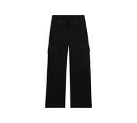 Pantaloni cargo wide leg tinta a freddo