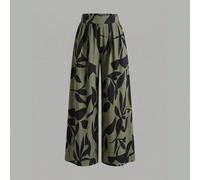 Pantaloni casual da donna EARO, per uso quotidiano e tempo libero, con tasche, comodi, versatili, eleganti e maturi, di stile retrò, pantaloni a gamba dritta per primavera/estate L,M,S,XL,XSPianteTess