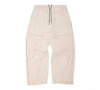 Pantaloni casual da uomo a gamba larga retrò con irregolari | Design retrò irregolare linea, tinta unita gamba larga per vestibilità, pantaloni a lunghezza intera in poliestere per