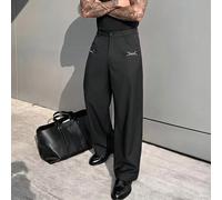 Pantaloni casual da uomo con gamba dritta, adatti per l'uso quotidiano, uscite nel fine settimana, viaggi, riunioni con amici e altro ancora. Questo paio di pantaloni è un articolo essenziale e versat