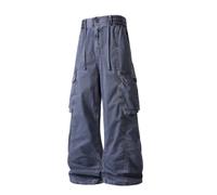 Pantaloni Casual da Uomo Pesanti e alla Moda con Tasche | Pantaloni Sci Uomo Attillati Inverno Leggings Cucina Colorati Snow Polo Jean Scheletro Palloncino Sabbia Outsider