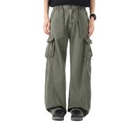 Pantaloni Casual da Uomo Pesanti e alla Moda con Tasche | Pantaloni Sci Uomo Attillati Inverno Leggings Cucina Colorati Snow Polo Jean Scheletro Palloncino Sabbia Outsider