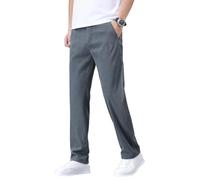 Pantaloni casual da uomo Primavera Stile Coreano Dritto Elastico Slim Fit Trendy Business Casual, grigio, 50