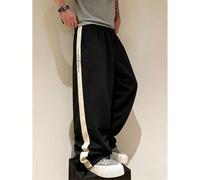 Pantaloni casual estivi da uomo SU ER con vita elastica e coulisse, ampi e drappeggiati, stile pigro, gamba larga, lunghi L,M,S,XL,XS,XXLColore unicoTessuto in maglia