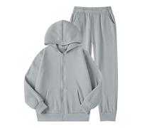 Pantaloni Casual in Felpa da Ragazze Completi Felpa e Pantaloni Pigiama Bambina Caldo Cotone Tinta Unita Girl Set di Tuta Carina per Bambine Pigiama a Maniche Lunghe Set in Morbido Cotone Non Felpato