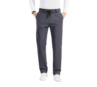 Pantaloni casual leggeri Pull on Ice Silk Comfort Everyday Pant su Ice Silk Comfort Everyday Pantaloni della tuta ad asciugatura rapida traspirante, grigio scuro, XXL