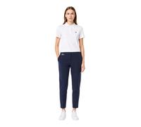 Pantaloni chino da donna Lacoste con gamba dritta, blu navy XS