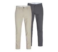 Pantaloni chino Jack & Jones Marco Dave (x2) Beige 33x32