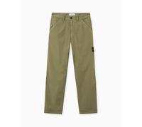 Pantaloni Chino Relaxed Stone Island Mercerised Cotton Ripstop per uomo