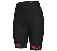 Pantaloni ciclismo donna Traguardo nero/fucsia M