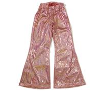 Pantaloni con Coulisse E Glitter per Bambine Costume da Esibizione sul Palco Pantaloni per La Pratica dello Yoga per La Danza del Ventre E Spettacoli di Gruppo (Red 13-14 Years)