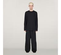 Pantaloni con risvolto in lana raffinata Y-3 Black XL