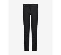 Pantaloni convertibili CMP Zip-Off Stretch Fabric nero carbone bambina - 14