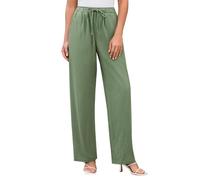 Pantaloni corti a 3/4 da donna in cotone, casual, vestibilità ampia, con tasche laterali, vita pull-on, pantaloni comodi leggeri per l'estate, spiaggia, vacanze, viaggi
