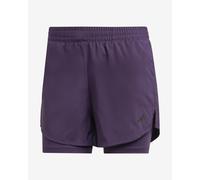 Pantaloni corti adidas AEROREADY Made for Training Minimal Two-in-One viola nero donna - XS