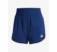 Pantaloni corti adidas Pacer Training Woven High-Rise 3 strisce blu navy donna - L