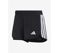 Adidas Pacer Workout Woven 2in1 Shorts Nero L Donna