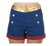 Pantaloni Corti Alta Vita Wonder Woman