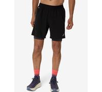 Pantaloni corti ASICS Road 2in1 7inch nero - L