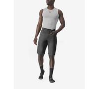 Pantaloni corti Castelli Unlimited senza fondello grigio scuro nero - S