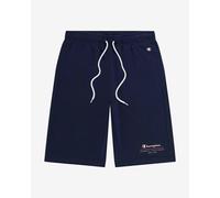 Pantaloni corti Champion Legacy Authentic Logo fantasia blu nero-grigio - S