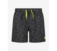 Pantaloni corti CMP Microfiber nero verde neon - S