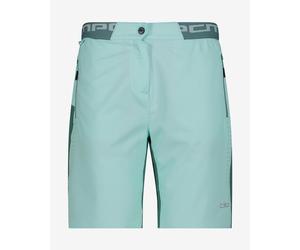 Pantaloni corti CMP Overshorts + salopette interna azzurro pastello donna - S