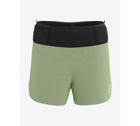 Pantaloncini da corsa compressport trail da donna verde