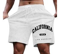 Pantaloni Corti da Uomo - Men Short Pantaloncini Casual da per Tutti i Giorni Eleganti con Stampa a Lettere vestibilità Comoda per attività Sportive Perfetti per Le uscite estive e per Il Relax