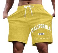 Pantaloni Corti da Uomo - Men Short Pantaloncini Casual da per Tutti i Giorni Eleganti con Stampa a Lettere vestibilità Comoda per attività Sportive Perfetti per Le uscite estive e per Il Relax