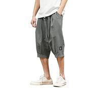 Pantaloni corti da uomo, pantaloni cargo da uomo, pantaloni cargo a 3/4, leggeri, pantaloni da lavoro, da uomo, pantaloni corti da jogging, estivi, pantaloncini cargo da uomo, bermuda estivi Xl-5Xl,