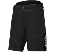 Pantaloni corti donna MTB Rh+ - Nero L / Nero