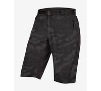Pantaloni corti Endura Hummvee + pantaloncini intimi nero mimetico - L