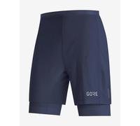 Pantaloni corti Gore Wear R5 2in1 blu navy - L