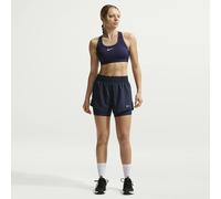 Pantaloni corti in tessuto ultra-morbido e setoso traspirante donna Nike One Bleu M