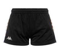 Kappa - Pantaloncini Sportivi, Donna, Nero, Poliestere, Streetwear Sportivo, 222 Banda Ladytread, Taglia: XS