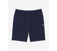 Pantaloni corti Lacoste Regular Fit Logo Stripe Fleece blu navy - S