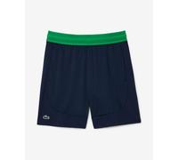 Pantaloni corti Lacoste Ultra Dry Stretch Tennis blu navy verde - S